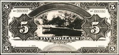 宜和2024年秋季拍卖会-纸币专场 中国银行伍圆、拾圆、伍拾圆、壹佰圆照片设计样稿一组4枚，仅有背面；其中伍圆，拾圆正面为民国元年黄帝像，伍拾圆、壹佰圆正面为民国二年黄帝像兑换券，八到九成新