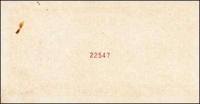 宜和2024年秋季拍卖会-纸币专场 1949年第一版人民币“农民小桥图”伍佰圆单面票样，正背共2枚，票样号对号，北京印钞厂印制；九成新，有锈迹