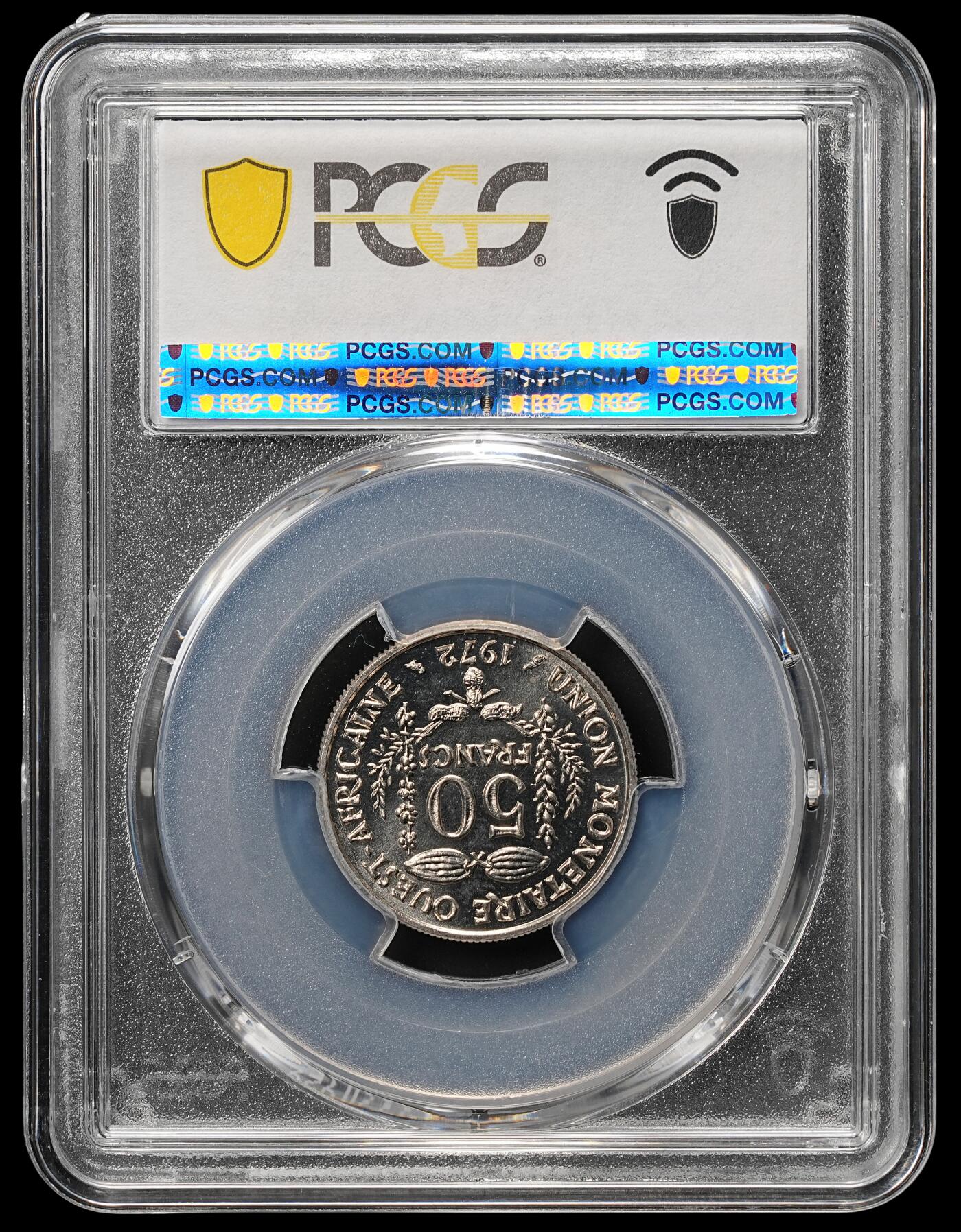 修遠堂世界钱币第四十八期 全场包邮 PCGS SP66 1972年西非50法郎样币 ESSAI
