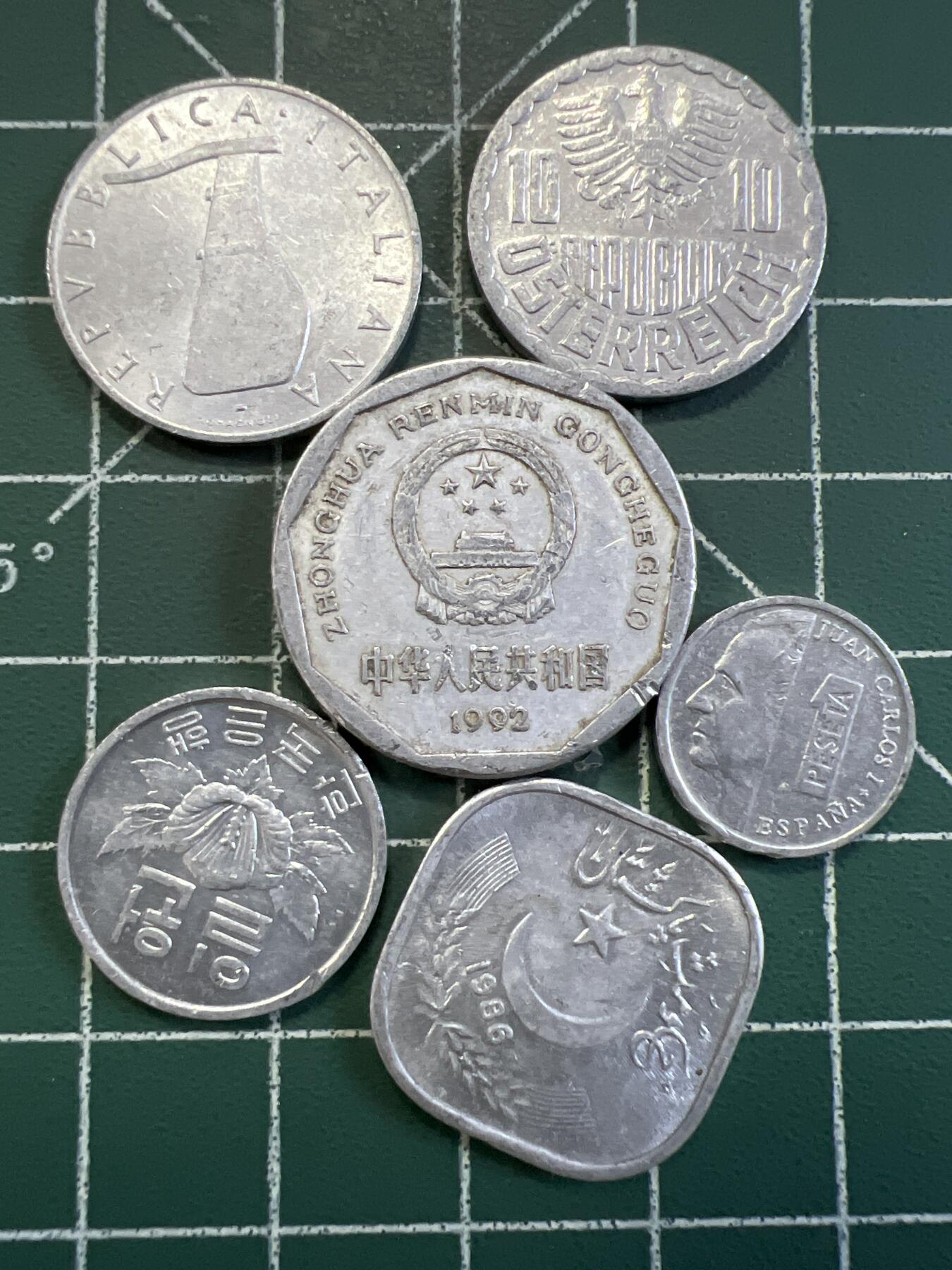 第766期  硬币专场 （无押金，捡漏，全场50包邮，偏远地区除外，接收代拍业务，本店十天发一次货） 铝币6枚