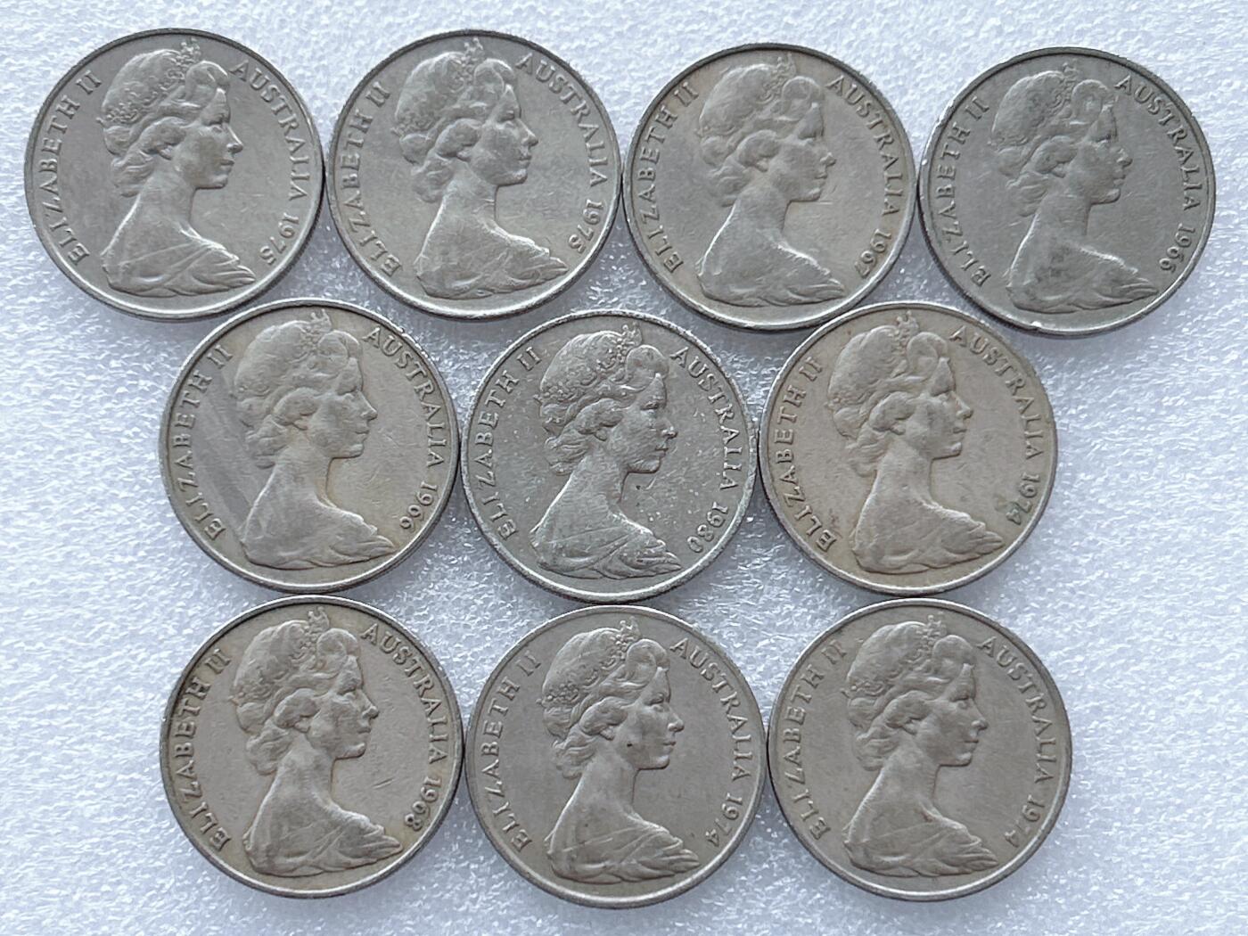 第一海外回流一元起拍收藏 散集专场. 第143期 澳大利亚鸭嘴兽20分 10枚