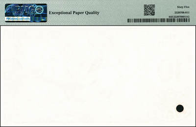 宜和2024年秋季拍卖会-纸币专场 欧洲老牌印钞公司德纳罗公司单面试样纸币，PMG 65 EPQ