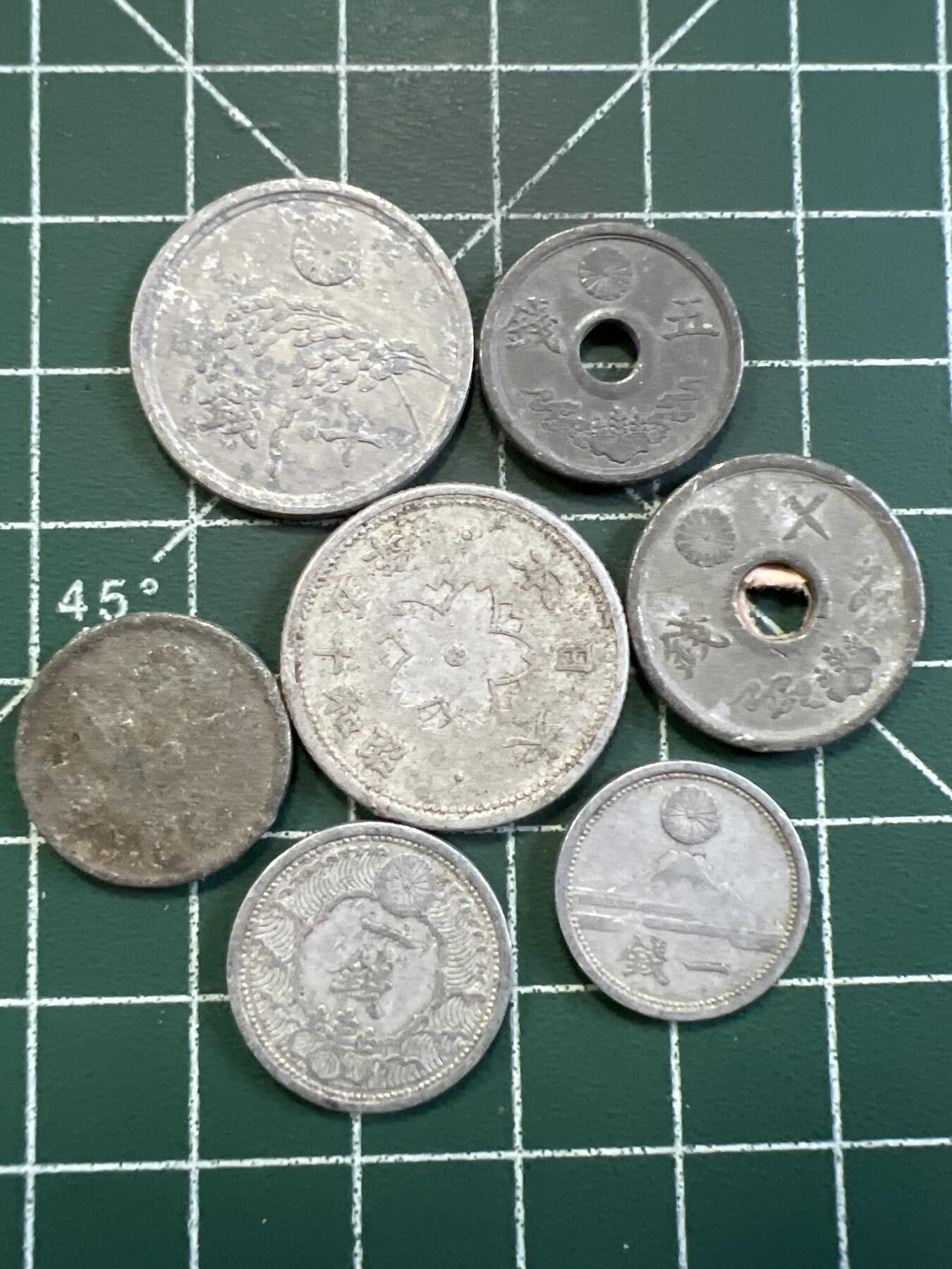 第766期  硬币专场 （无押金，捡漏，全场50包邮，偏远地区除外，接收代拍业务，本店十天发一次货） 日本硬币7枚