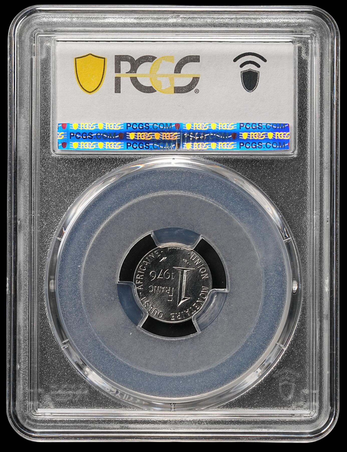 修遠堂世界钱币第四十八期 全场包邮 PCGS SP68 1976年西非1法郎样币 ESSAI