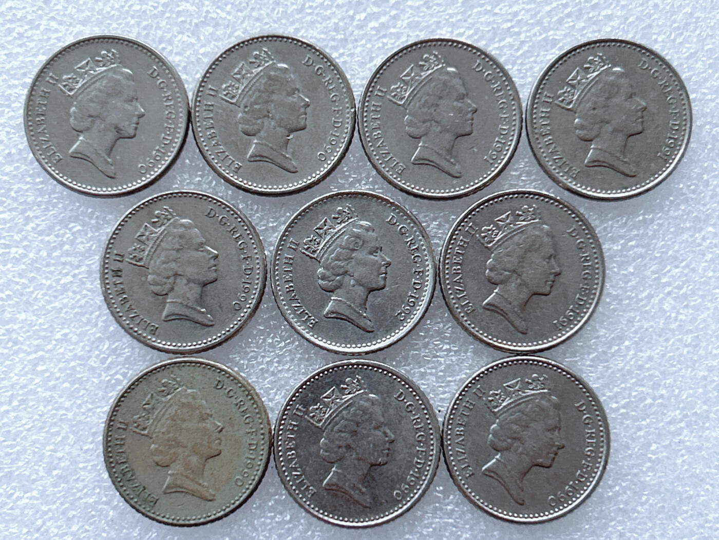 第一海外回流一元起拍收藏 散集专场. 第143期 英国5便士 小版 10枚