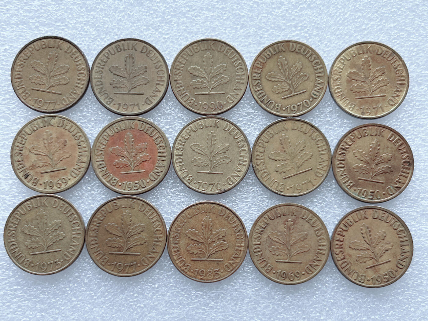 第一海外回流一元起拍收藏 散集专场. 第143期 德国10芬尼 15枚