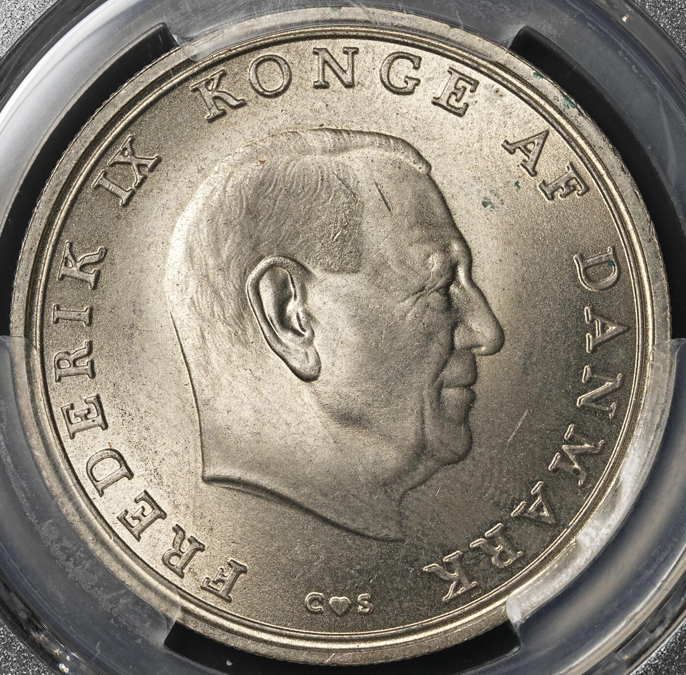 修遠堂世界钱币第四十八期 全场包邮 PCGS MS67 1968年丹麦公主本尼迪克特结婚纪念10克朗银币 20.40g，含银80%