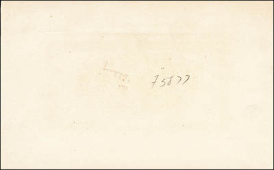 宜和2024年秋季拍卖会-纸币专场 民国七年（1918年）中国银行浙江壹圆墨绿色单面样本，仅背面，地方版（LOCAL），张贴于美国钞票公司档案卡纸之上，反面写有美钞代号“F5877”，全新。中国银行民国七年版背面英文地名处空白的，仅有第一次订印的上海、汉口、江苏、浙江四个地名，其中壹圆券背面为深绿色的只有浙江地名