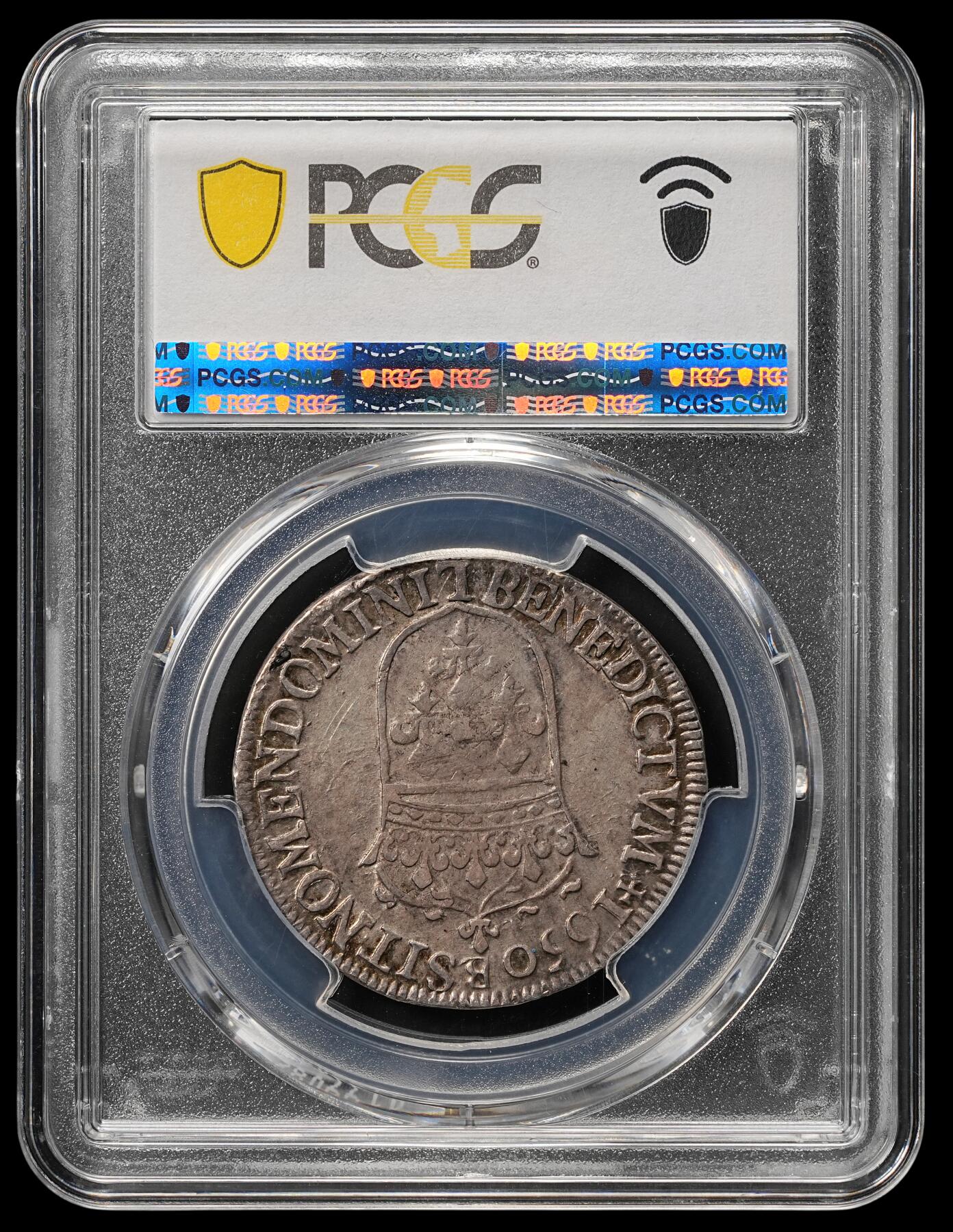 修遠堂世界钱币第四十八期 全场包邮 PCGS XF45 1650年法国1/2埃居银币 路易十四少年头像 L厂铭