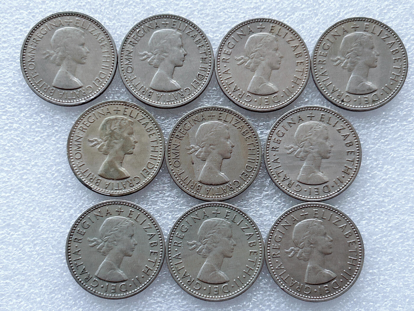 第一海外回流一元起拍收藏 散集专场. 第143期 英国1先令三狮版 10枚