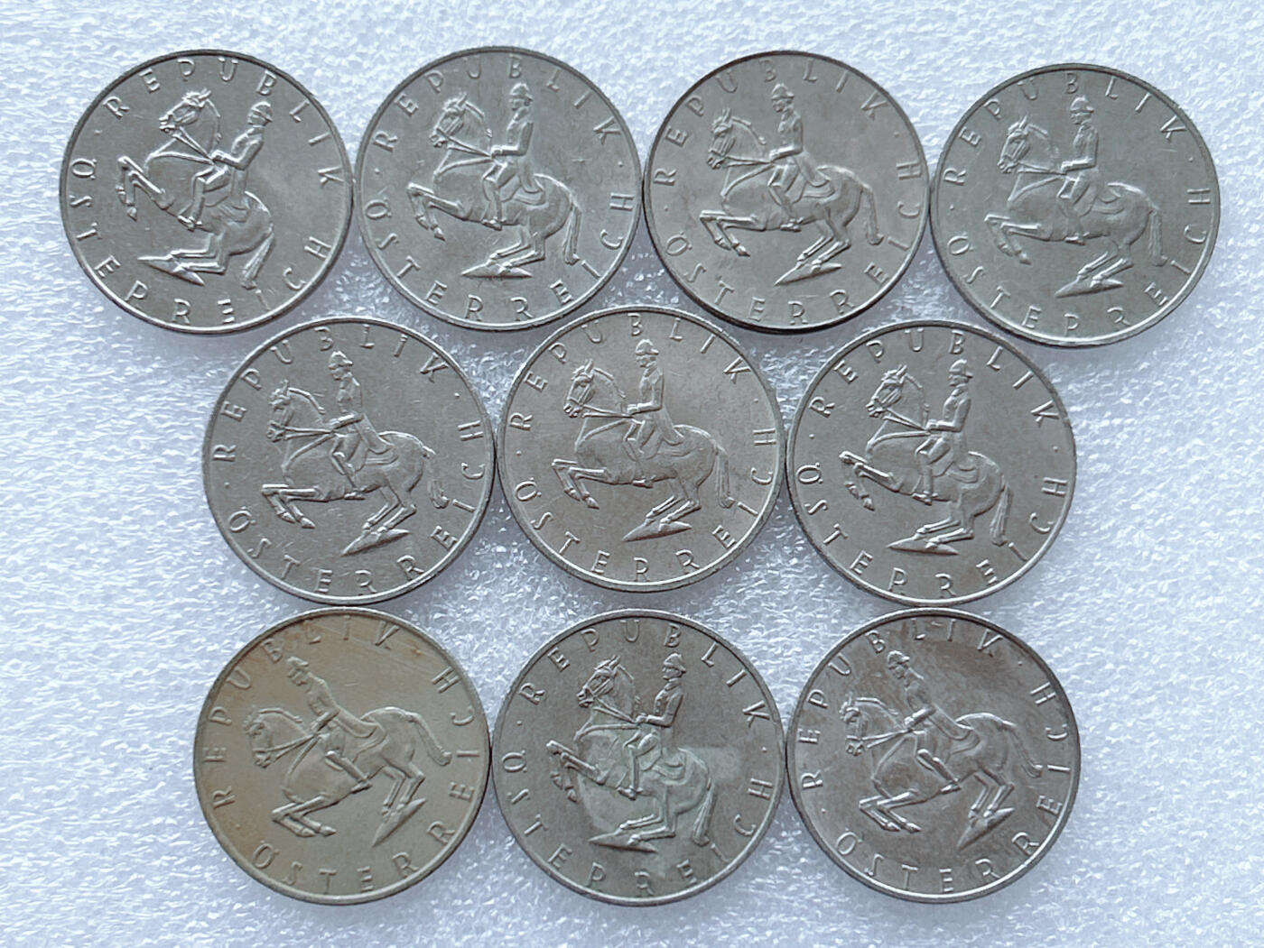 第一海外回流一元起拍收藏 散集专场. 第143期 奥地利5先令硬币 15枚