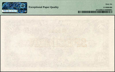 宜和2024年秋季拍卖会-纸币专场 民国二十九年（1940年）中央银行中华版孙像贰角单面样本券，正背共2枚，均为 PMG 66 EPQ，冠军分。与前一项同系列，经查询PMG官网数据库，该样本评级数量稀少，高分几乎不可超越，冠军分配套收藏，一步到位