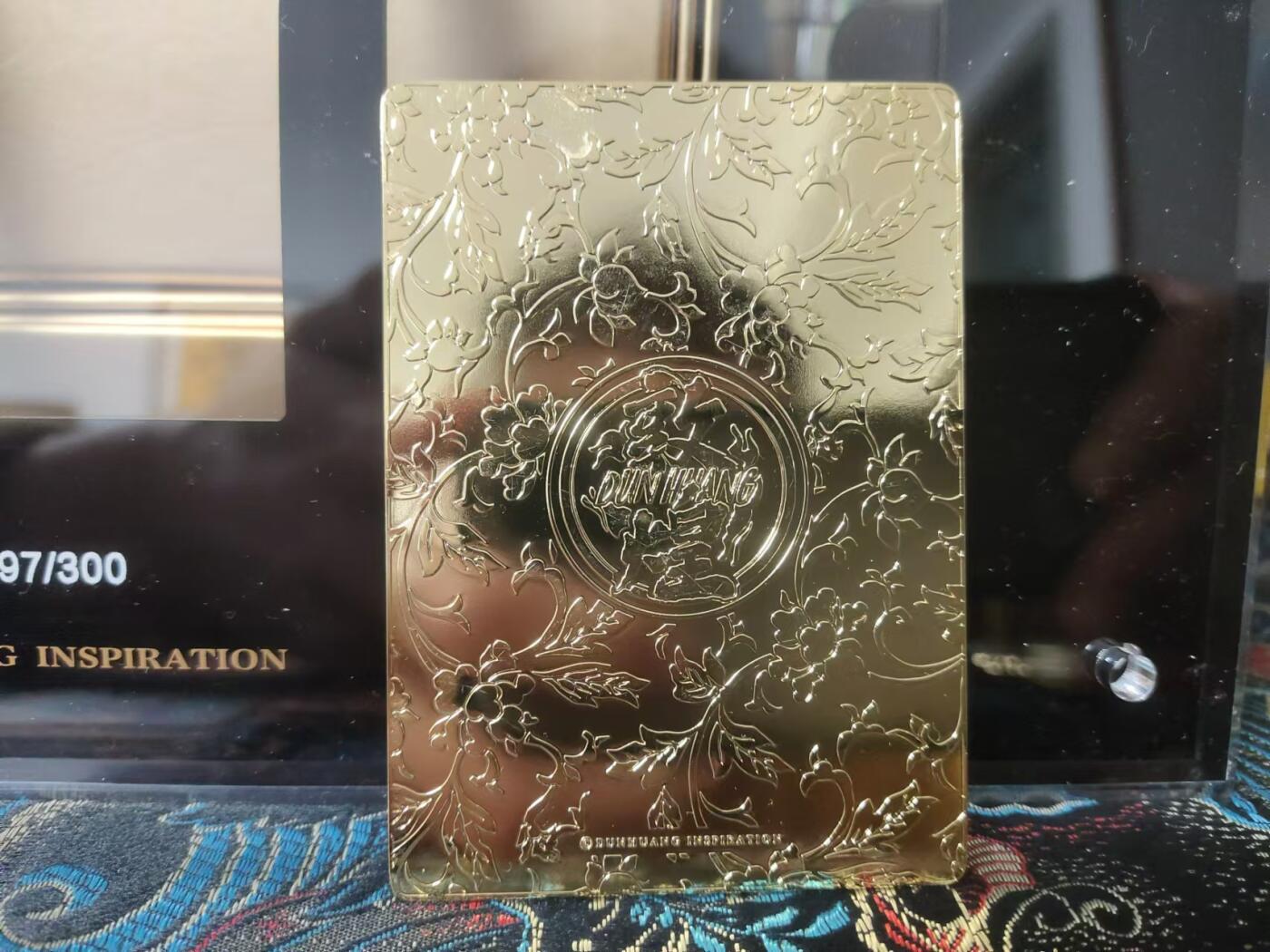 龍虎卡牌ᴿ XIII（万物皆可） 【金属卡】敦煌-增长天王（非四大天王角色，镀金铜卡）