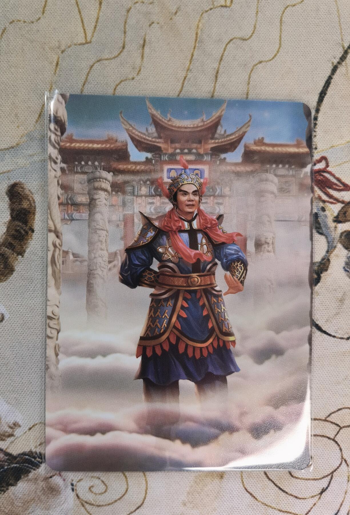 奇趣收藏卡牌拍卖第4场（全场包邮-惜秦皇汉武，略输文采；唐宗宋祖，稍逊风骚。一代天骄，成吉思汗，只识弯弓射大雕） 央视83版西游记四十周年纪念卡-天蓬元帅+卷帘将军共2张，正面粗闪反面普卡63*88mm