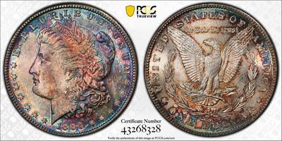 PCGS评级MS65分1888S版美国摩根银元原味五彩暴光 稀少年份版别 - PCGS评级MS65分1888S版美国摩根银元原味五彩暴光 稀少年份版别