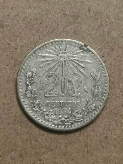 1934年墨西哥25分银币