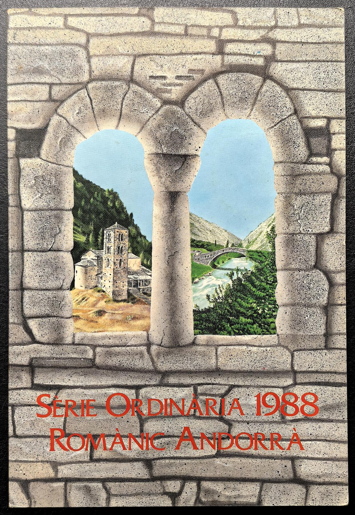 凡希社世界钱币微拍第二百九十一期 1988安道尔罗马古迹MINT SET卡装四枚套好品