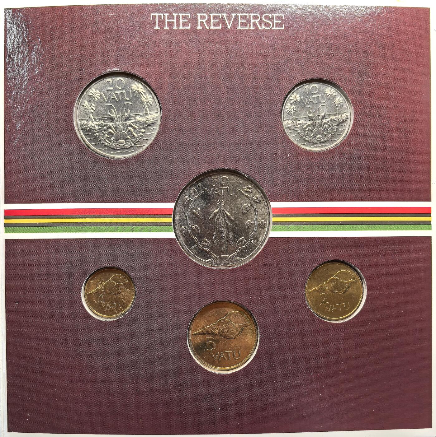 凡希社世界钱币微拍第二百九十一期 1983瓦努阿图MINT SET首年版卡装好品