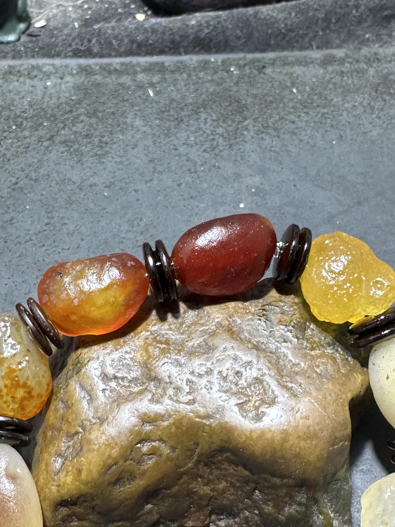 放一条福利！精美天然阿拉善戈壁糖心玛瑙原石手串一条 放一条福利！精美天然阿拉善戈壁糖心玛瑙原石手串一条