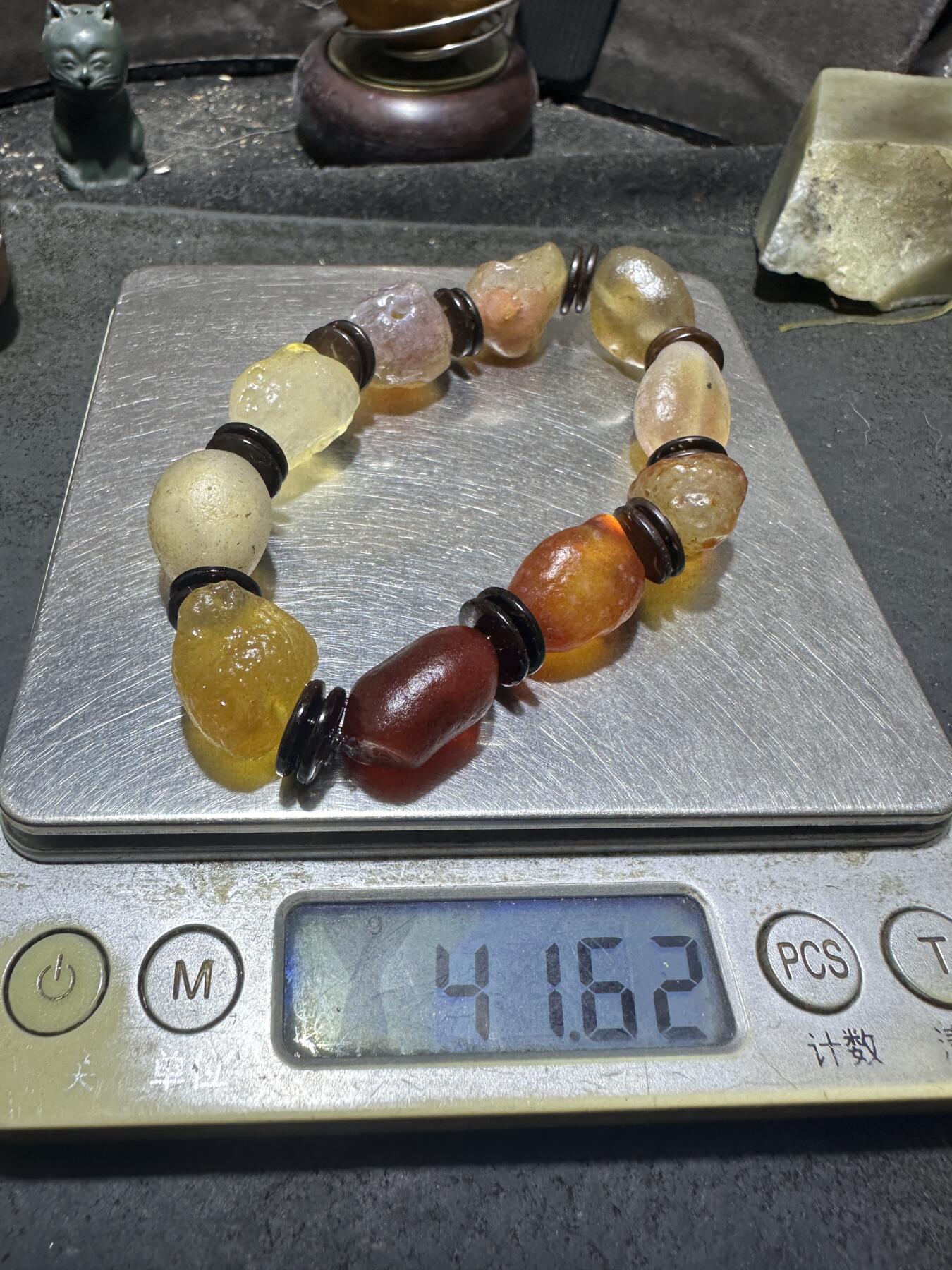 放一条福利！精美天然阿拉善戈壁糖心玛瑙原石手串一条 放一条福利！精美天然阿拉善戈壁糖心玛瑙原石手串一条