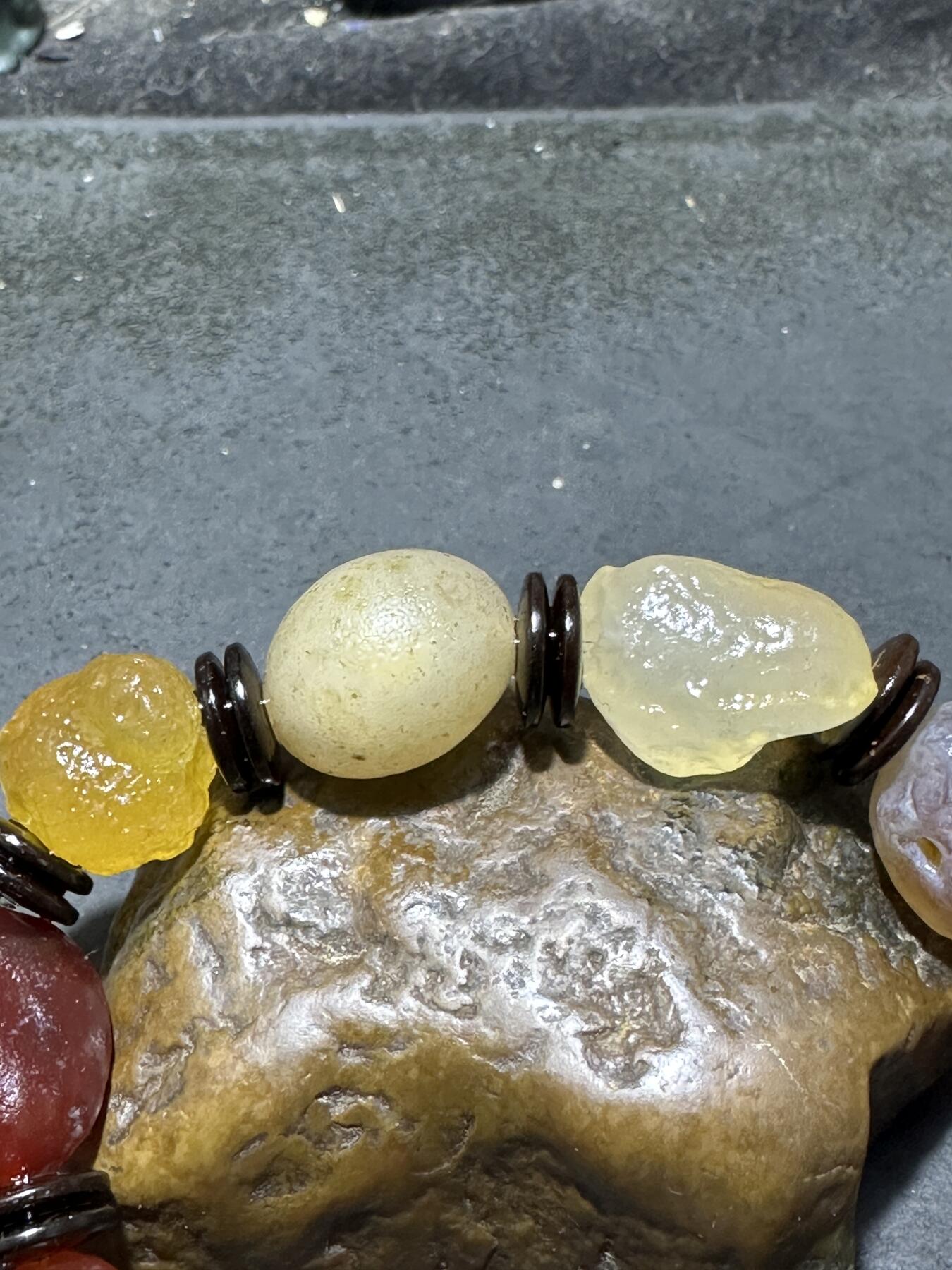 放一条福利！精美天然阿拉善戈壁糖心玛瑙原石手串一条 放一条福利！精美天然阿拉善戈壁糖心玛瑙原石手串一条