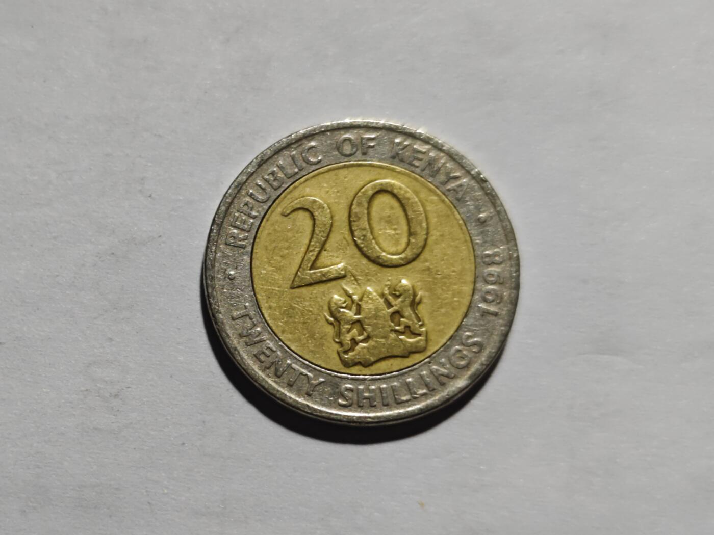 小小杂货铺第五期散币专场 肯尼亚1998年20先令硬币