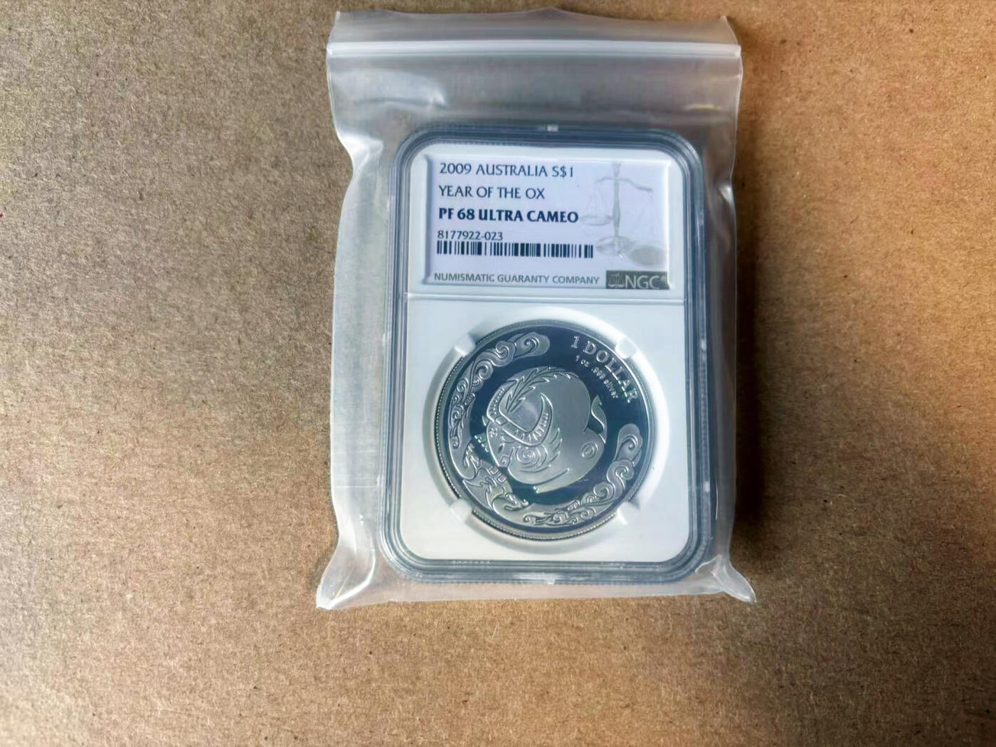【Blue Auction】✨世界纸币精拍第585期【精】 澳大利亚 2006年1元 牛年纪念银币 NGC PF68    