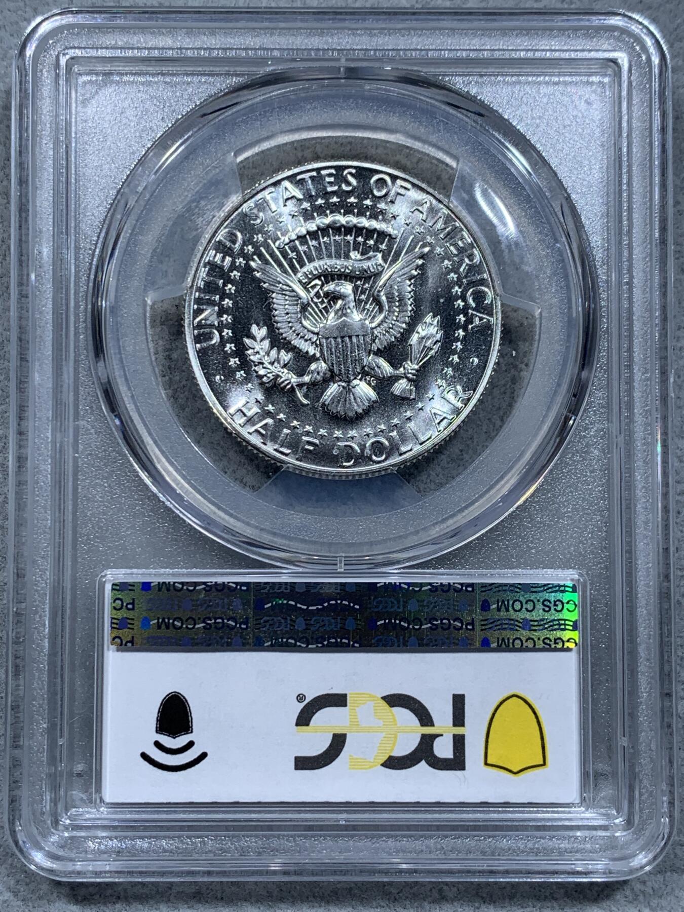 《竞宝斋》第332场 周日，周一 2场连拍 （全场包邮） PCGS SP66 美国 1965年 肯尼迪 半美元 银币