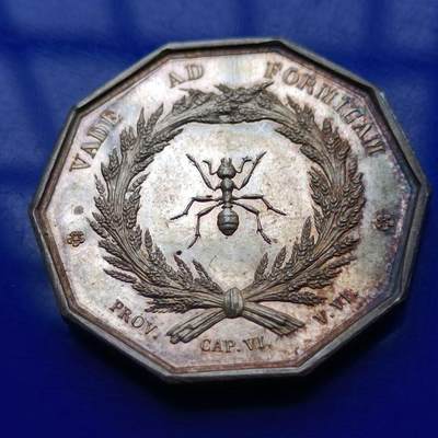 【淘币小摊】实时拍第五百零九拍 银币套币场 满百包邮  每日一拍 每周一统一发货 可预留两周  - 法国蚂蚁十角银章手指边铭直径35mm重16克