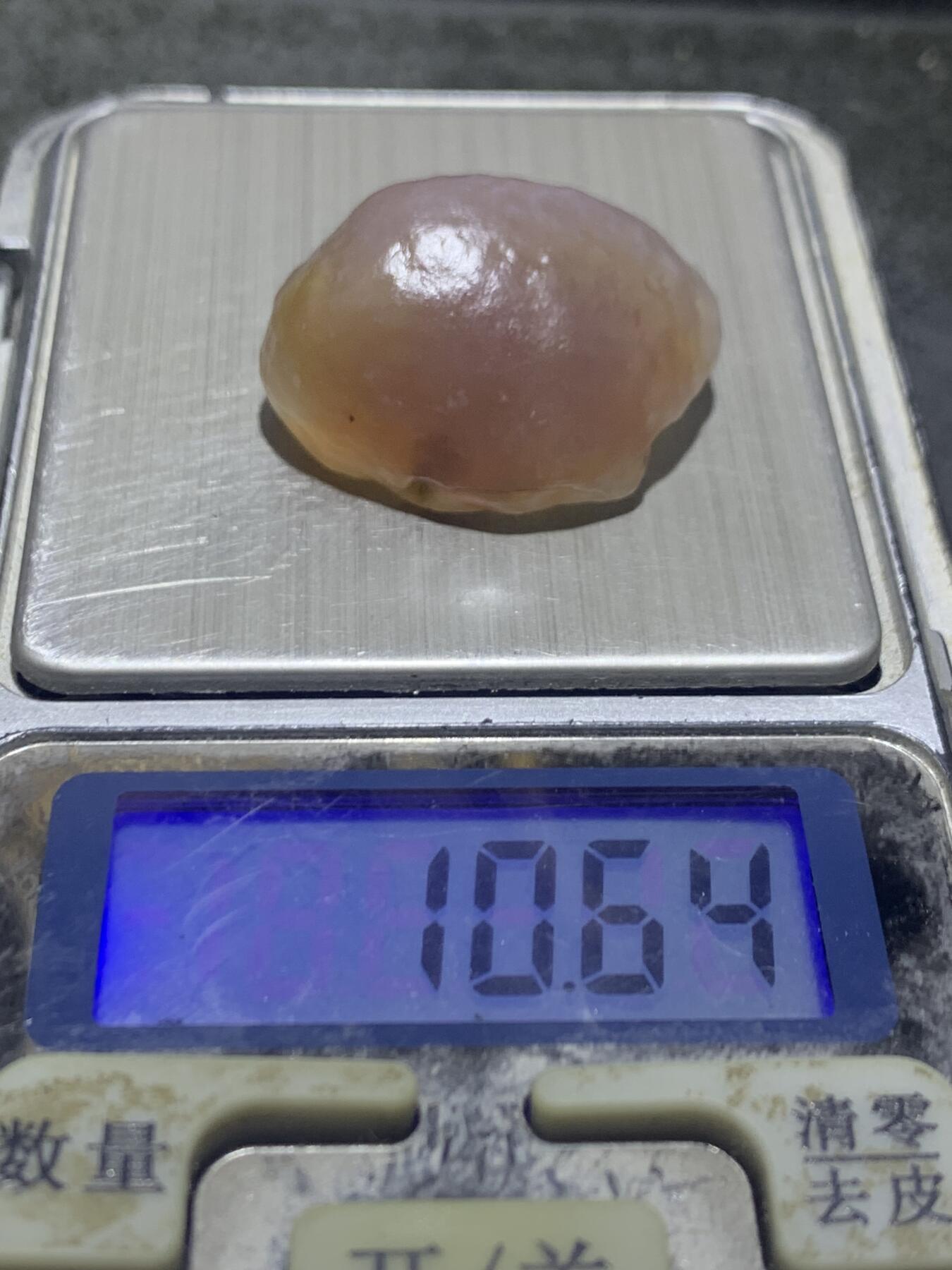 精美天然阿拉善酒红糖心天眼纹玛瑙原石一颗，，