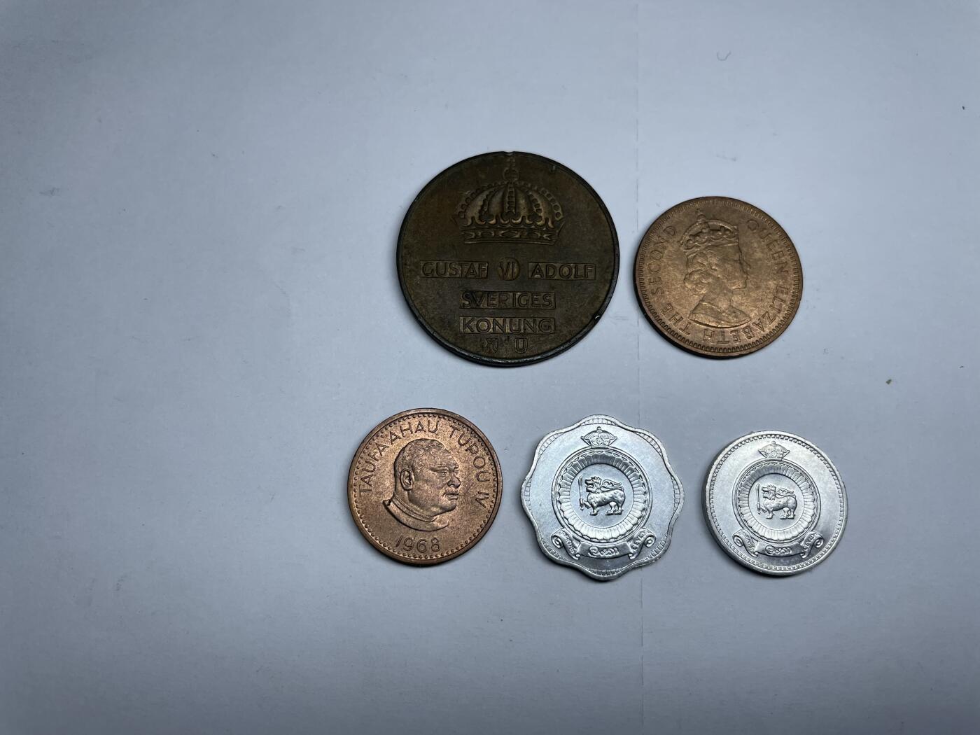 每日一拍，2024年集古藏今外币拍卖第十八期-第6场—（总第176拍），可以寄存60天，满160元包邮。 世界各国5枚11