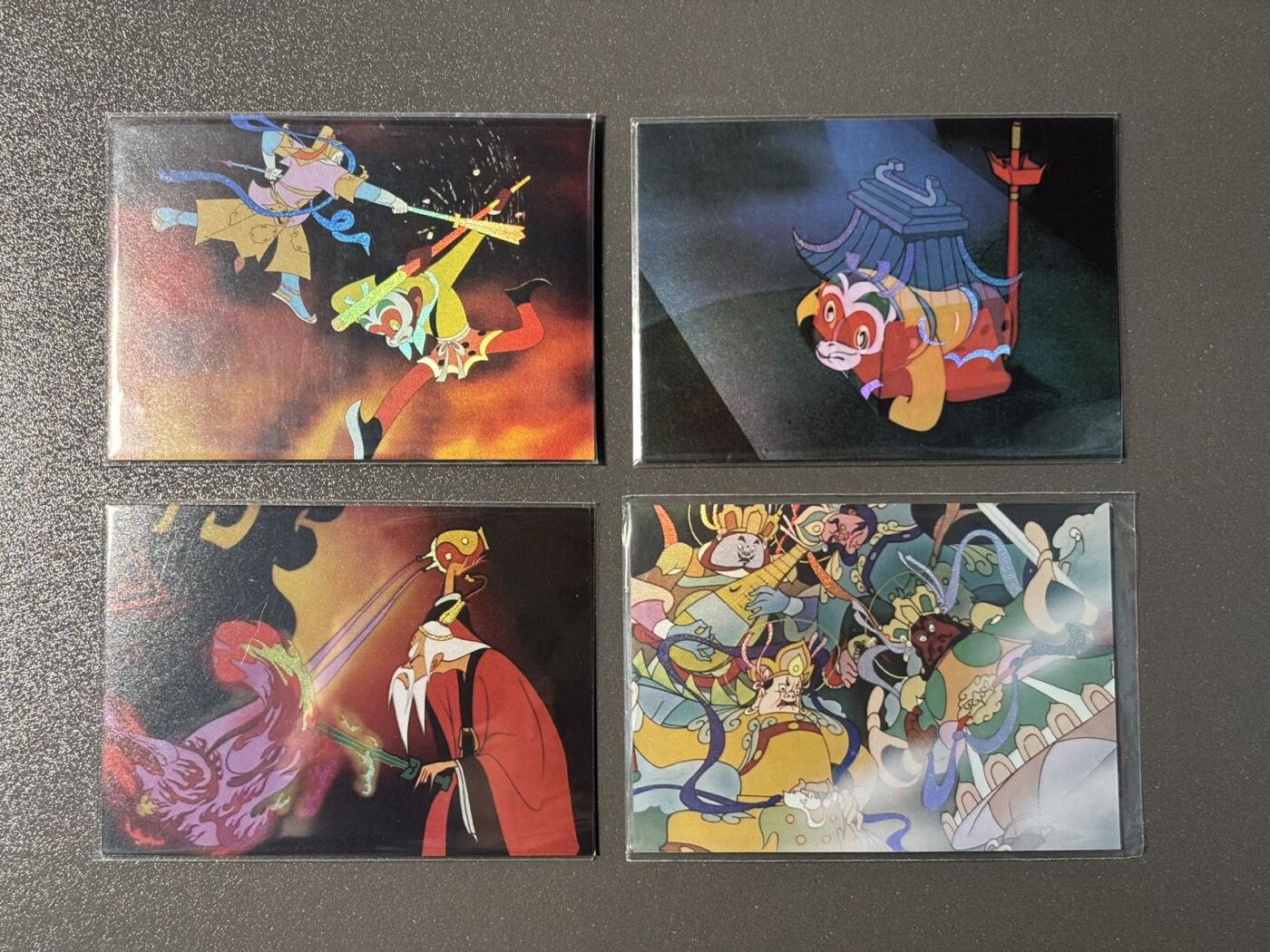 伟大航路 小王子精品卡牌拍卖第二场 上美影授权 卡星时代 大闹天宫 场景卡 彩闪 4张