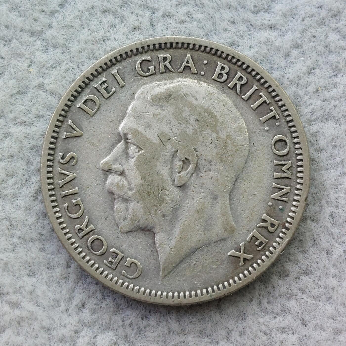 英国1934年乔治五世1先令银币