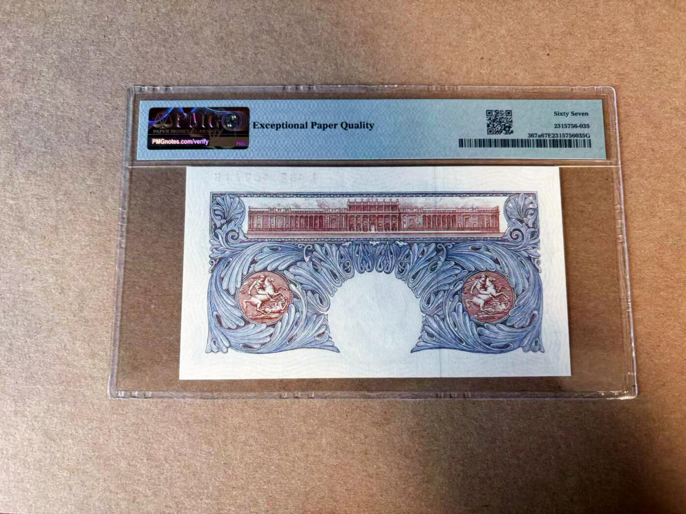【Blue Auction】✨世界纸币精拍第585期【精】 英国A序列 1940-48年1镑 PMG67EPQ 高分