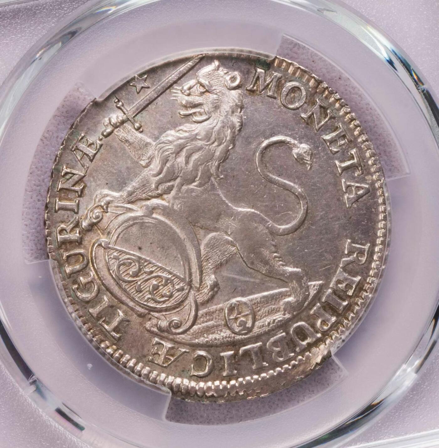 PCGS-UNCD 1753瑞士苏黎世城市景观半泰勒