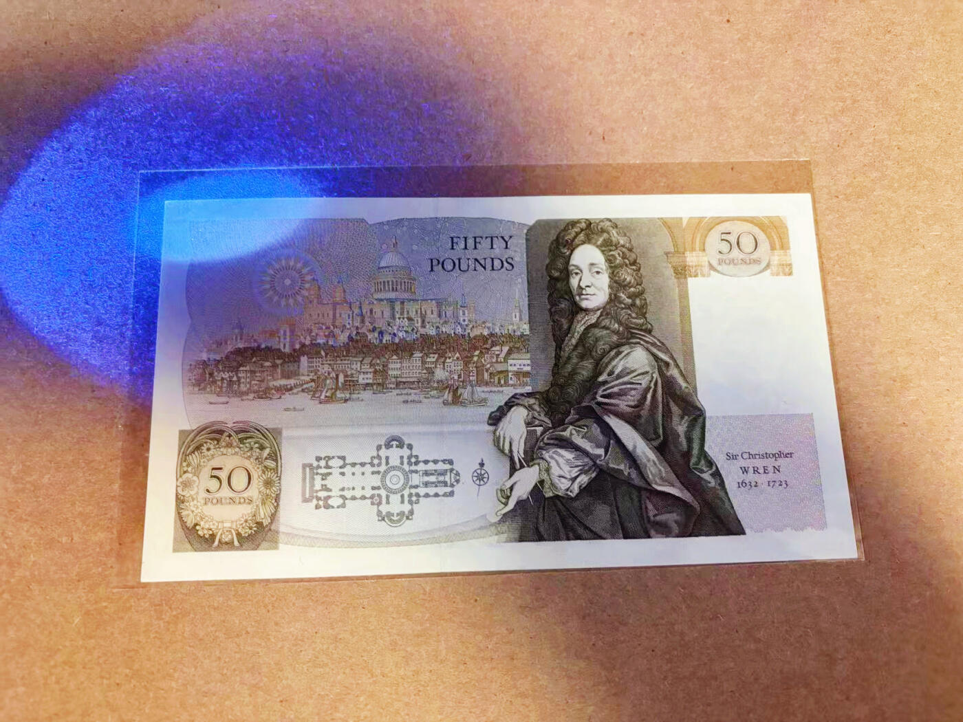 【Blue Auction】✨世界纸币精拍第586期【精】 【a版】英国 D序列 50镑 女王水印 UNC-