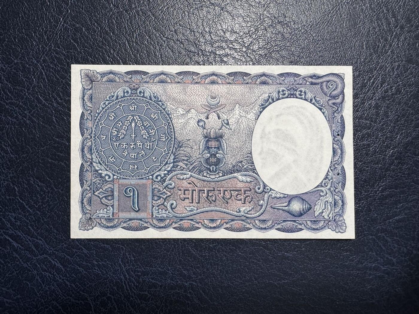 收藏联盟Quantum Auction 第395期拍卖  尼泊尔2008年大红花版500和1000卢比以及1951年1摩赫鲁卢比 品相UNC 1卢比有针孔 