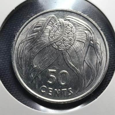 KK钱币收藏小铺  第176期 2月预留时间 每日一拍 周末发货 -  1979 基里巴斯50分