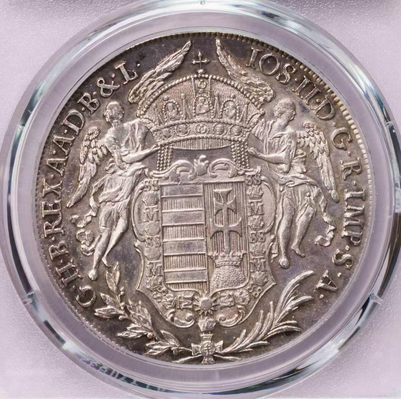 PCGS-AUD 1783匈牙利圣母圣子泰勒大银币深打底光