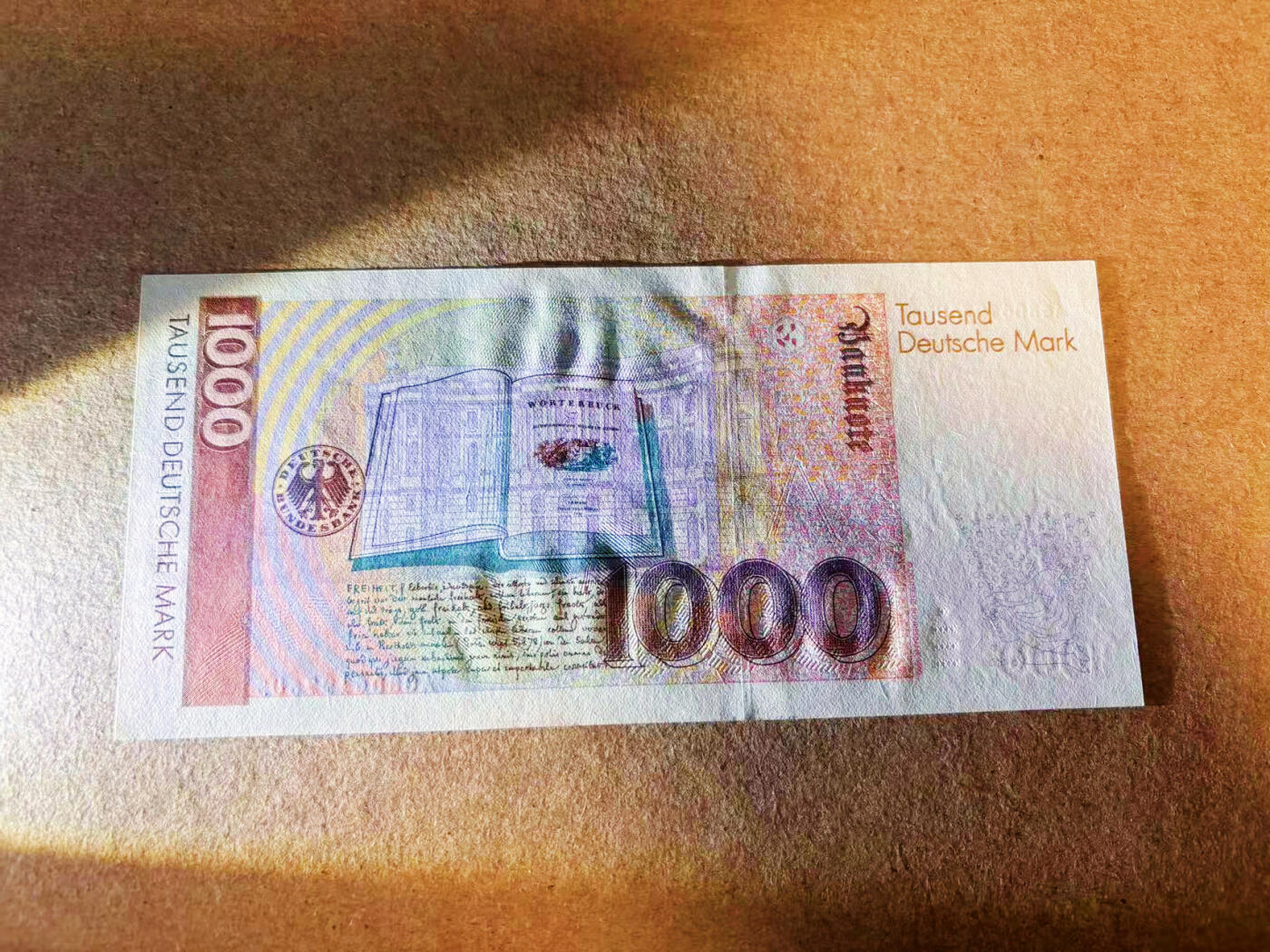 【Blue Auction】✨世界纸币精拍第586期【精】 德国 1993年1000马克 格林兄弟 UNC品相（非常轻微瑕疵） 