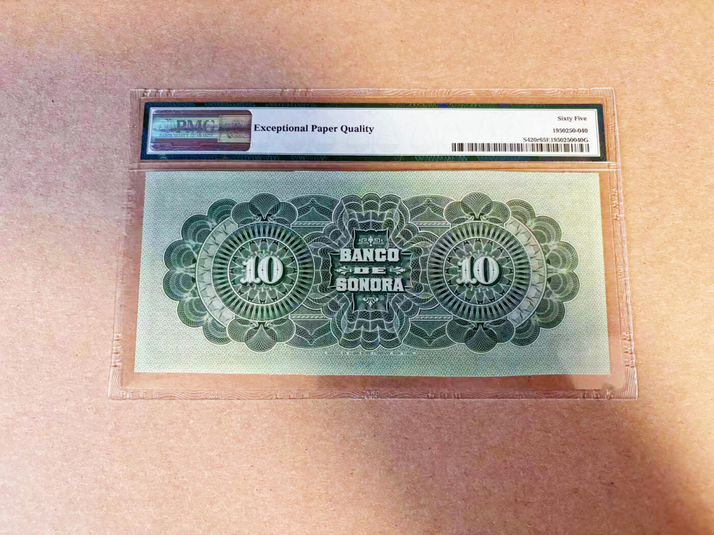 【Blue Auction】✨世界纸币精拍第586期【精】 墨西哥 1897-1911年10比索 PMG65EPQ ABNC出品 雕刻精美 