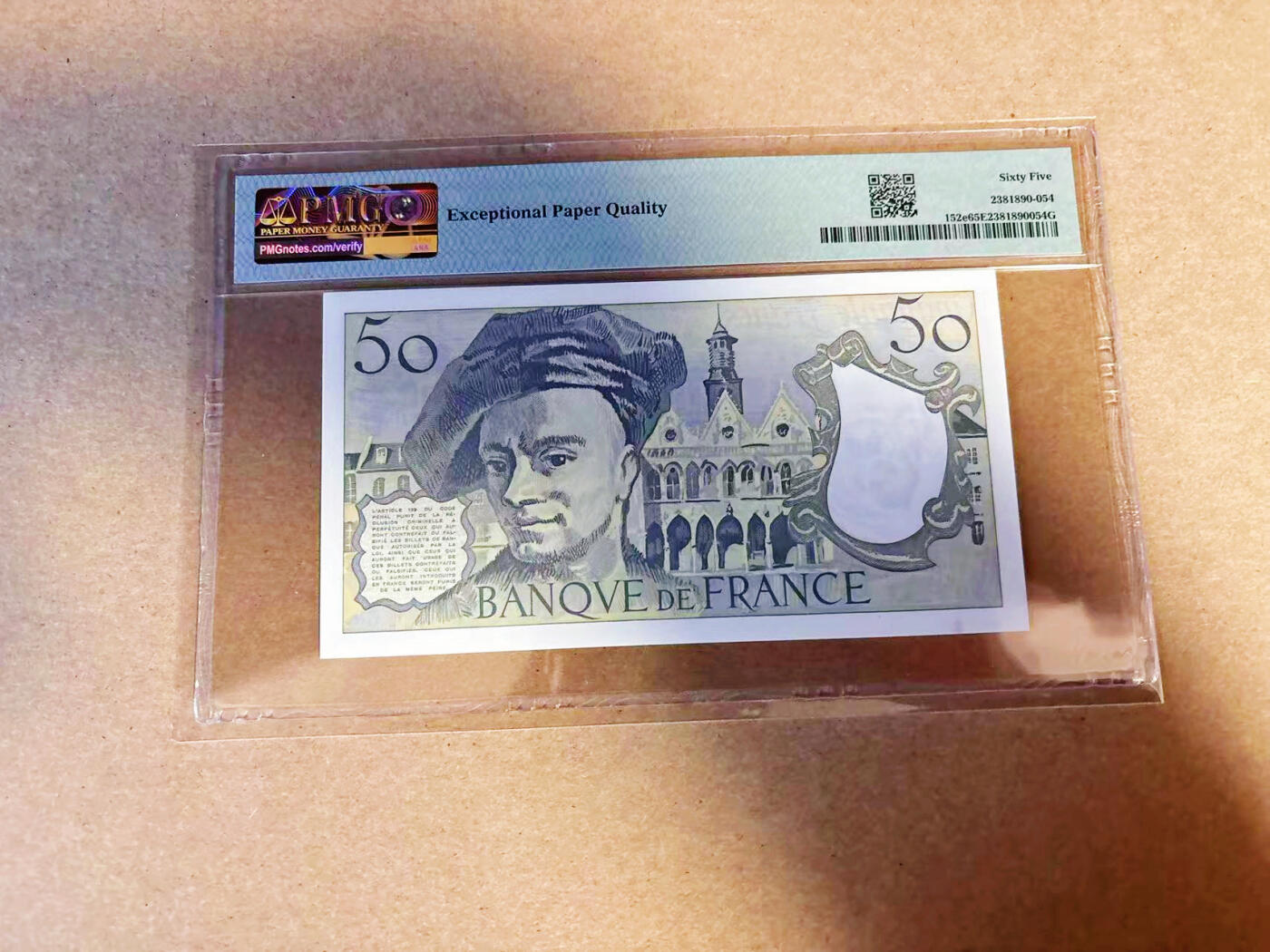 【Blue Auction】✨世界纸币精拍第586期【精】 【无47】法国 1991年50法郎 PMG65EPQ 