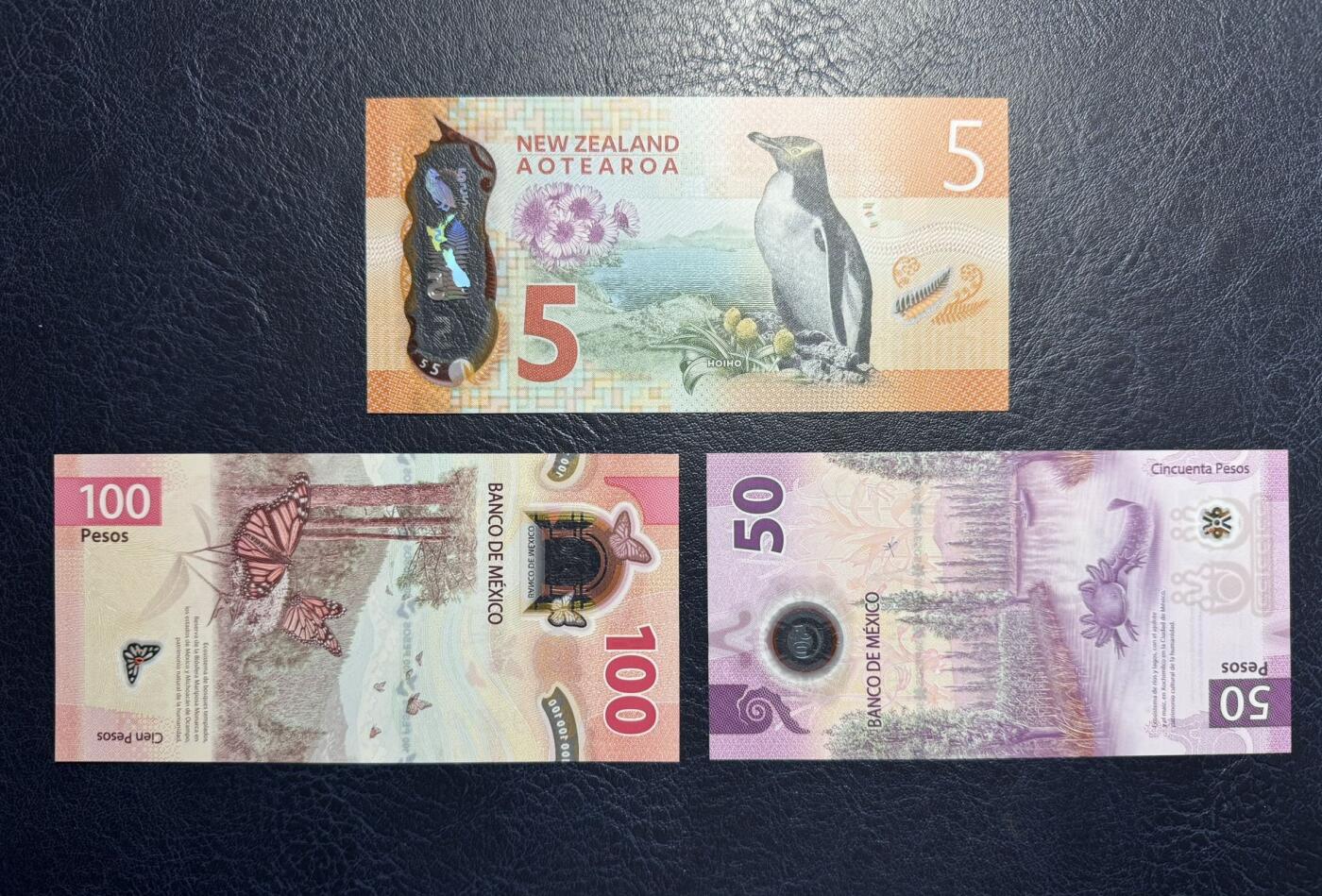 收藏联盟Quantum Auction 第395期拍卖  新西兰2015年5元和墨西哥2021年50比索AA冠和2020年100比索 品相全新UNC IBNS获奖作品