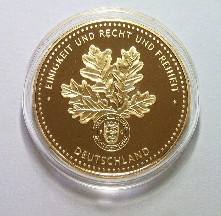 德国铁血宰相俾斯麦 高浮雕精制大镀金章 40MM