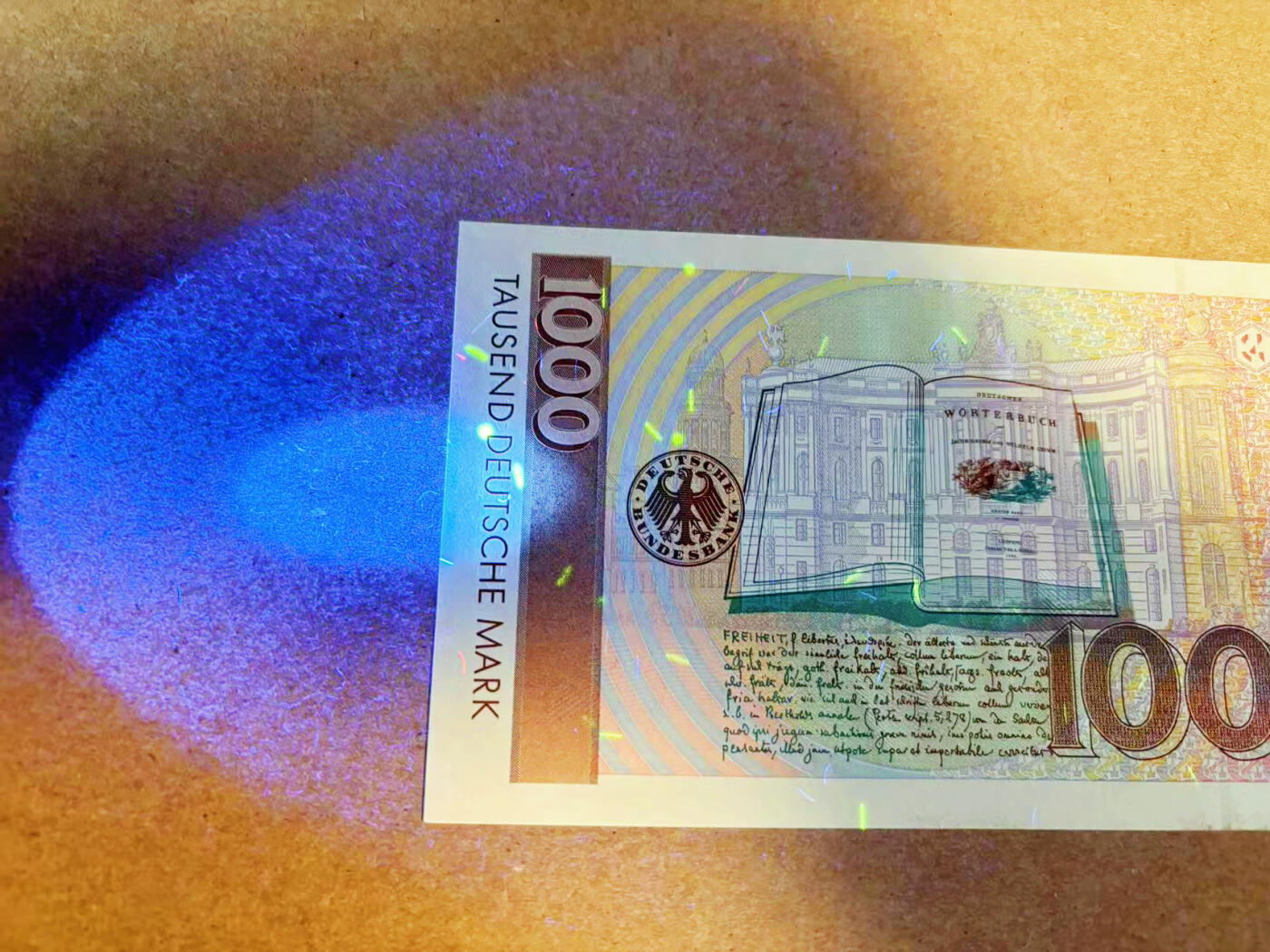 【Blue Auction】✨世界纸币精拍第586期【精】 德国 1993年1000马克 格林兄弟 UNC品相（非常轻微瑕疵） 