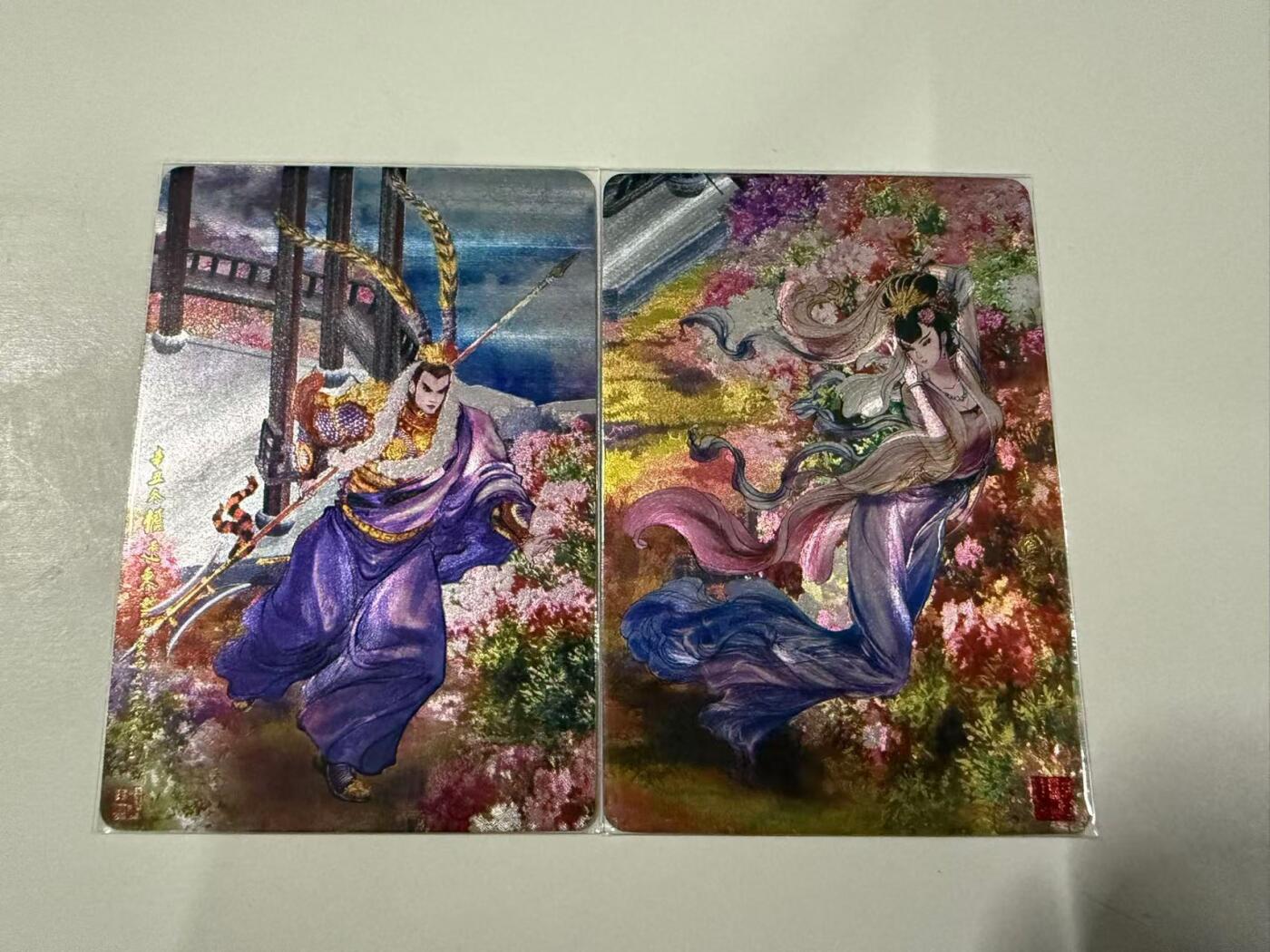 龍虎卡牌 第十四场（余之善，尤未悔） 【编号】粗闪卡2张 权迎东-吕布&貂蝉 430/477