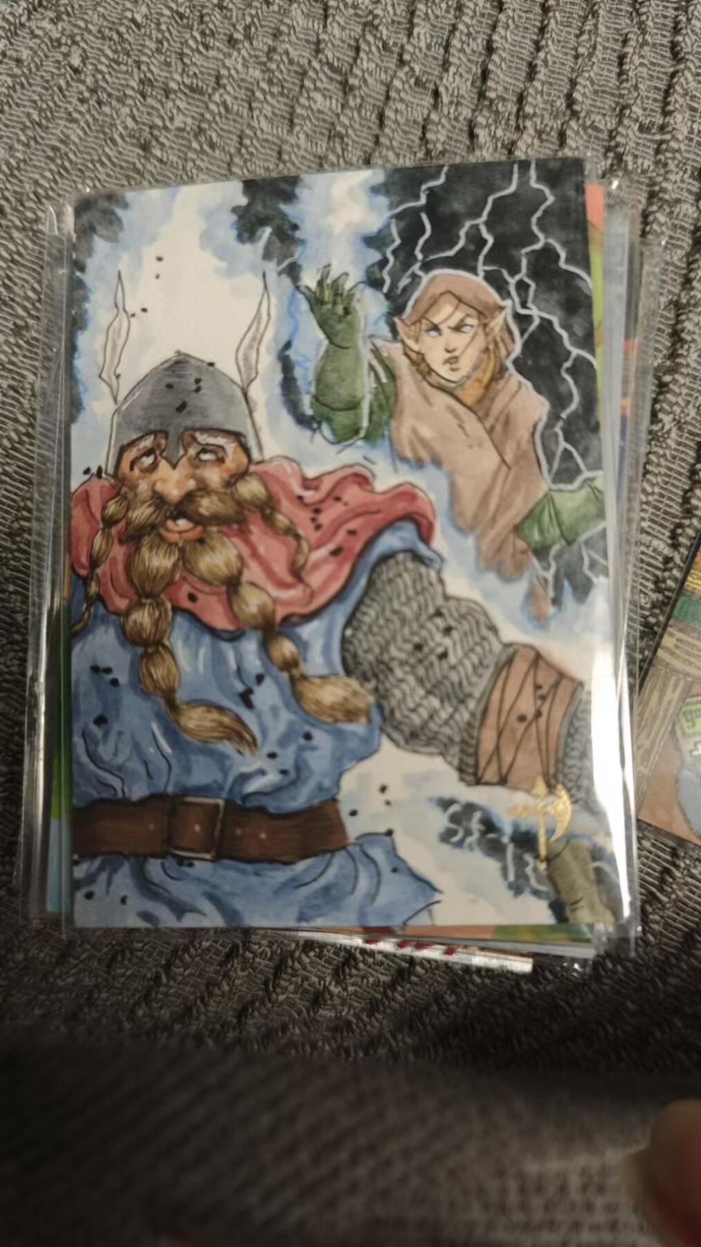 龍虎卡牌 第十四场（余之善，尤未悔） 手绘卡ᴿ 精灵与矮人 画师：魏晨 1/1