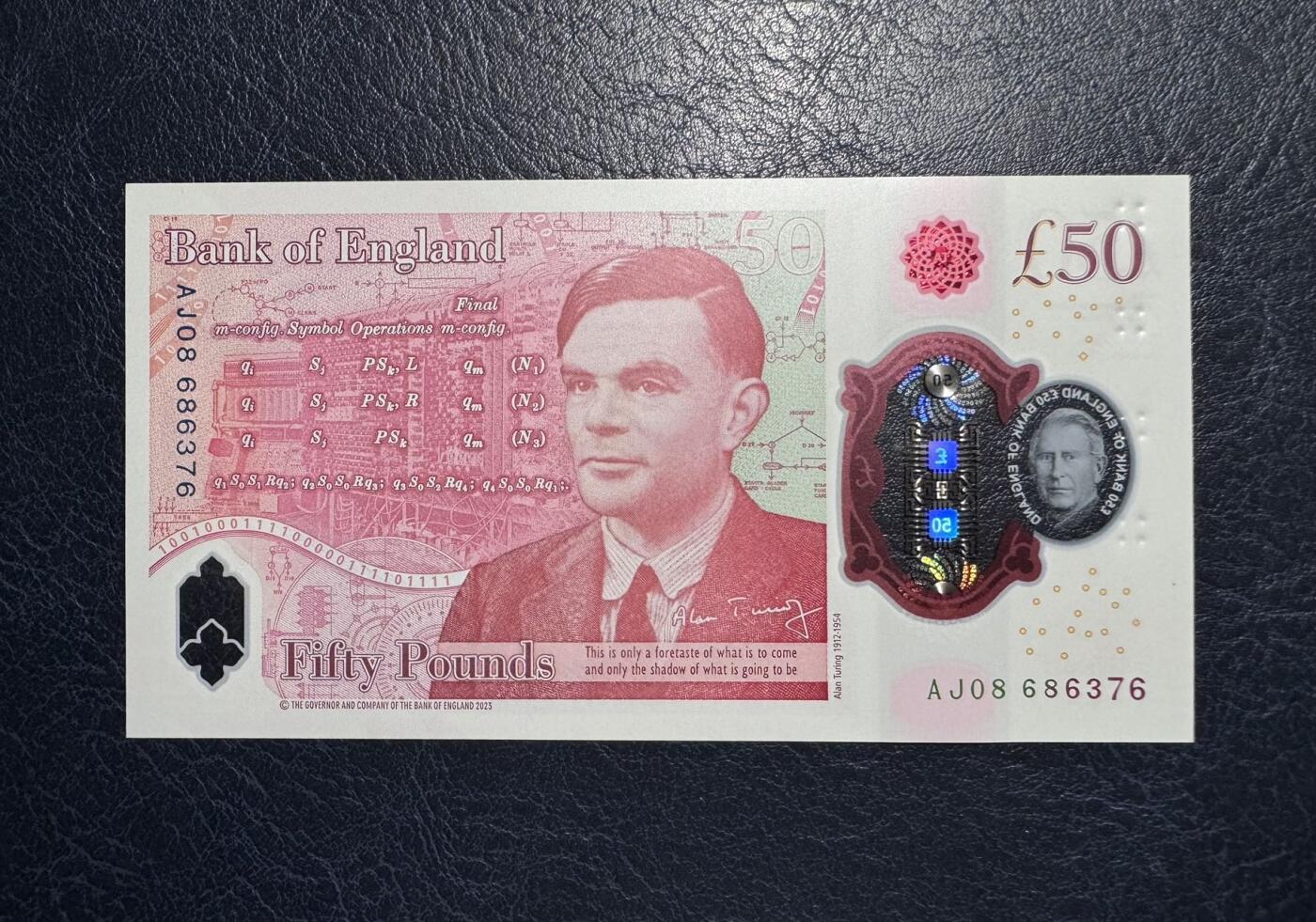 收藏联盟Quantum Auction 第395期拍卖  英国2024年50镑AJ冠 品相UNC  号码无4  查理三世国王