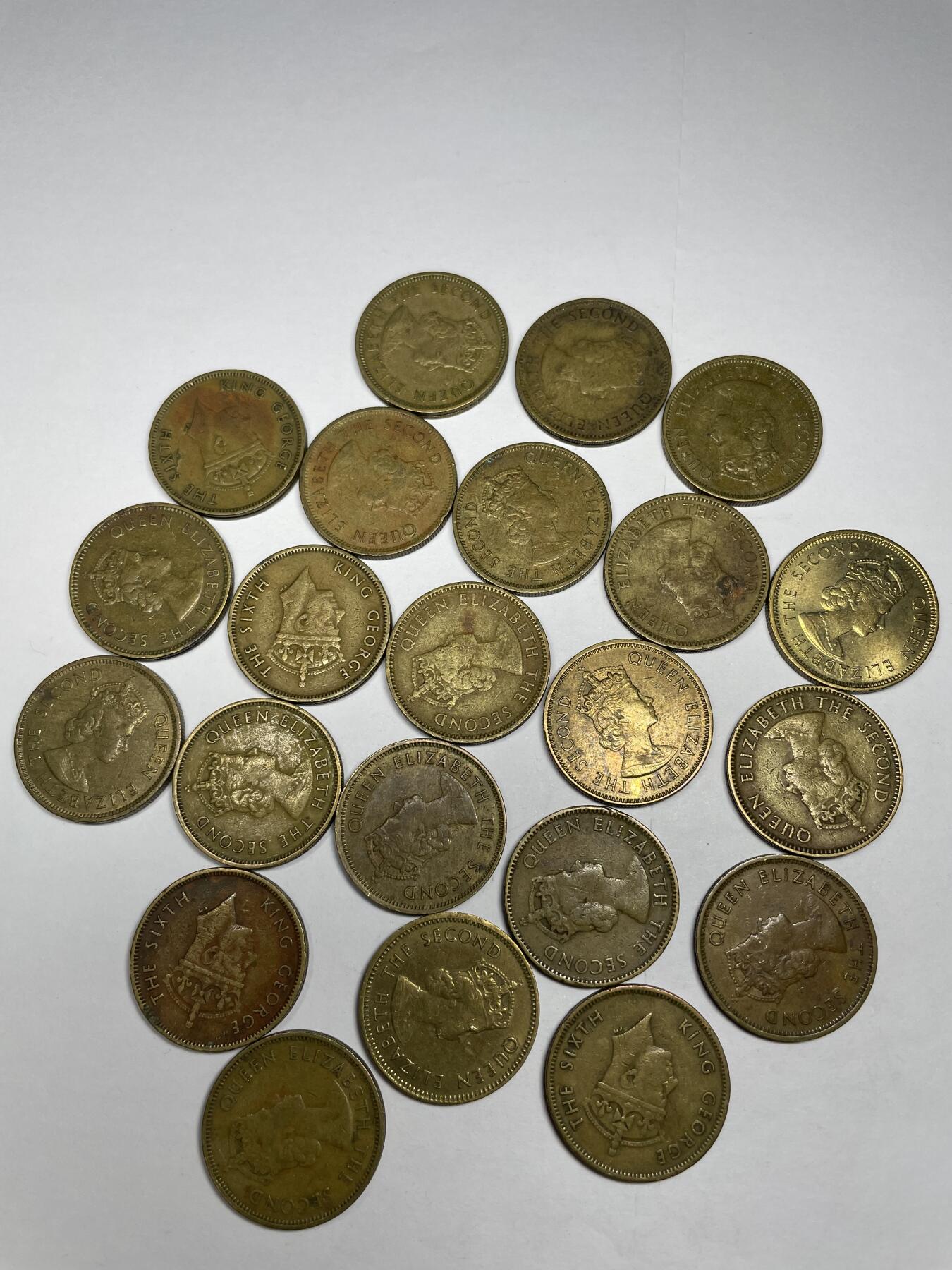 每日一拍，2024年集古藏今外币拍卖第十八期-第7场—（总第177拍），可以寄存60天，满160元包邮。 香港一毫各面值22枚