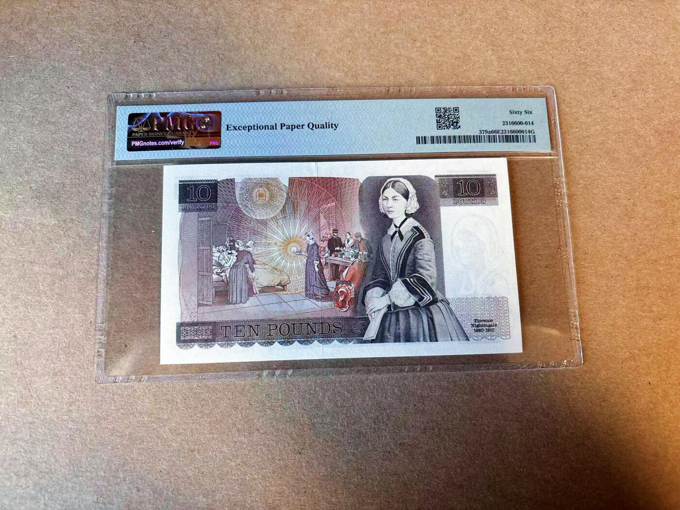 【Blue Auction】✨世界纸币精拍第587期【精】 【a版】英国 1975-80年10镑  PMG66EPQ 